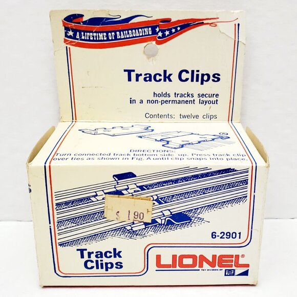 2 LIONEL Vintage Train Rail Track Metal Clips (24) & Boxes O Gauge Scale 6-2901 - Picture 5 of 13